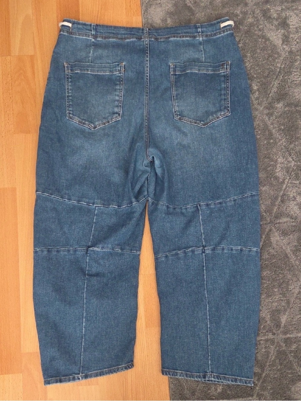 Pilcro Leni Mid-Rise Tapered Barrel Jeans Size 32 Western Boho Hippie Casual - Picture 8 of 10